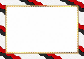Border made with Montenegro national colors