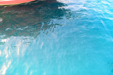 Clear water of the Mediterranean and yachts in Marmaris, Turkey