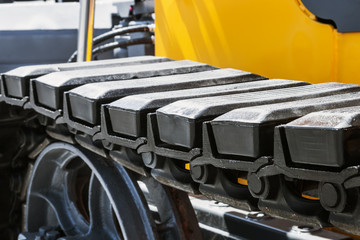 track equipment installed on a tractor, excavator or bulldozer