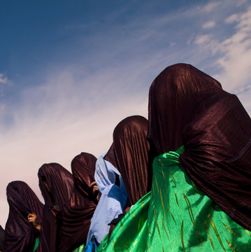 Tuareg Women Dancing And Singing, Ghadames, Libya