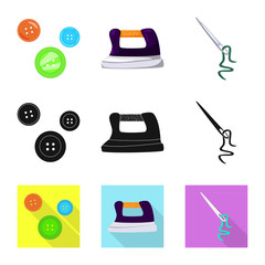 Vector design of craft and handcraft sign. Collection of craft and industry stock symbol for web.