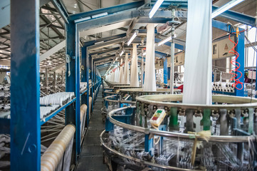 Plastic bag plastic fiber woven bag workshop