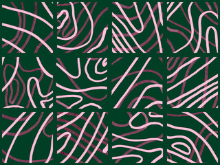 Abstract background with lines and curves