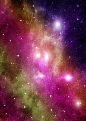 galaxy in a free space