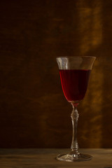 glass of red wine