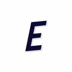 Vector Urban Italics Logo Letter E