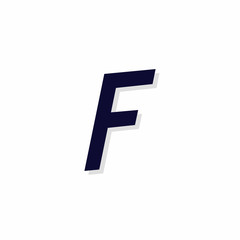 Vector Urban Italics Logo Letter F