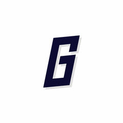 Vector Urban Italics Logo Letter G