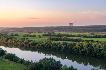 View of the nuclear power station in the Voronezh region, Russia