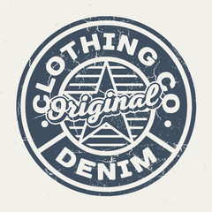 Obraz premium Original Clothing Co. - Vintage Tee Design For Printing