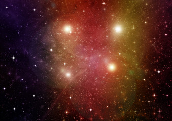 galaxy in a free space