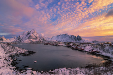 Fototapeta na wymiar Winter in Norway.