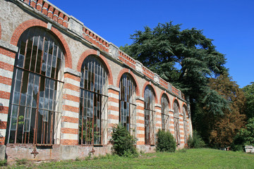 orangery of the Briau mansion in Varades (france)