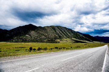 Beautiful Altai mountains in spring