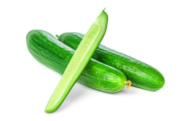 Cucumber isolated on white background