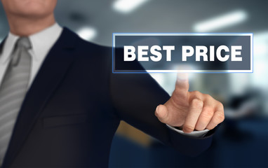 best price   pushing concept 3d illustration