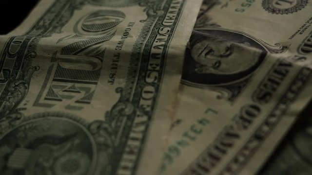 Dollar bills, money background. Dollars money set with count to bills of one hundred dollars. Closeup on the bills for a hundred dollars. Dollars, money close up.