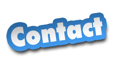 contact concept 3d illustration isolated