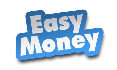 easy money concept 3d illustration isolated