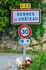 Rennes le Chateau Village Sign - France