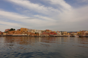 Photo of picturesque old town of Chania, Crete island, Greece