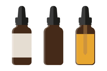 set of medical phial isoladet on white background vector illustration EPS10
