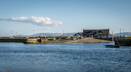 Boats in the harbor of Galway Claddagh - travel photography