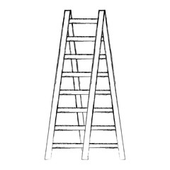 stairs wooden isolated icon