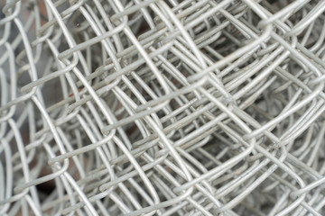 Metal mesh in the background