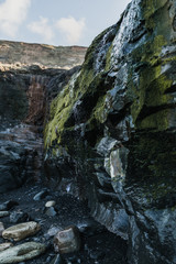 Fototapeta na wymiar Rock formations and water