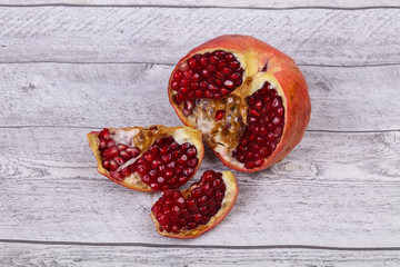 Ripe tasty pomegranate