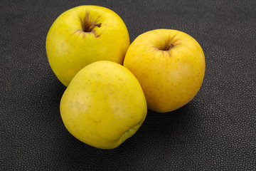 Yellow ripe apples