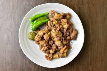 地鶏の炭火焼