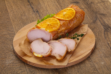 Chicken roll with orange