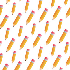 school pencils pattern background vector illustration