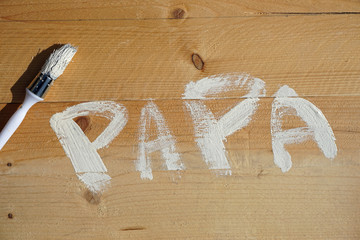 Dad written in Dutch