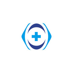 Health care and medical icon logo design vector template