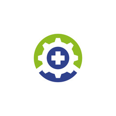 Health care and medical icon logo design vector template