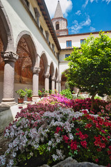 Fototapeta na wymiar Sanctuary of Maria Santissima dei Lattani, roccamonfina-campania