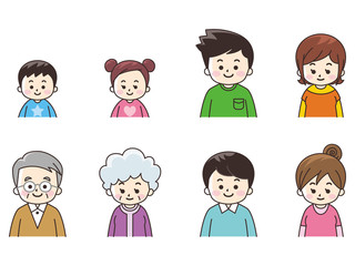 老若男女の人々