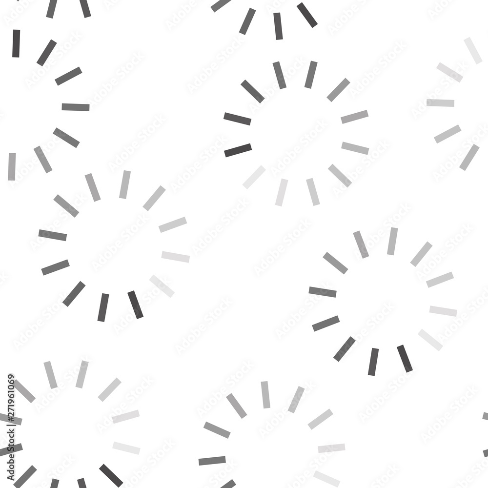 Poster load circle icon seamless pattern on a white background. layers grouped for easy editing illustratio