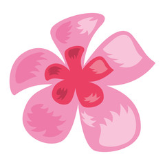 tropical exotic flower decoration icon