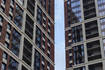 Fototapeta premium between two buildings architecture facade