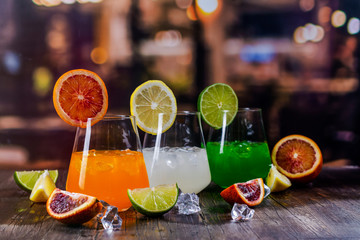 Tropical summer cocktails