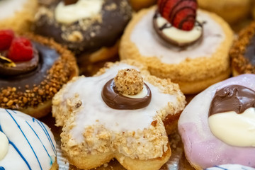 Assorted sweet donuts