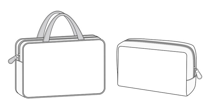 Makeup bag online template