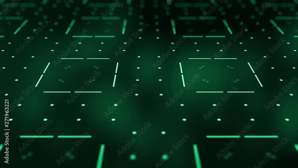 Aufkleber 4k abstract tech geometric polygonal motion design loop
