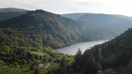 The lakes at Glendalough in the Wicklow mountains of Ireland - travel photography
