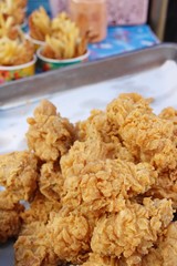 Fried chicken is delicious in street food