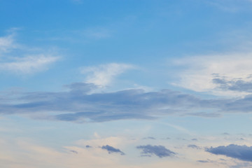 Sunset sky background, nature concept background, twilight sunset sky with clouds